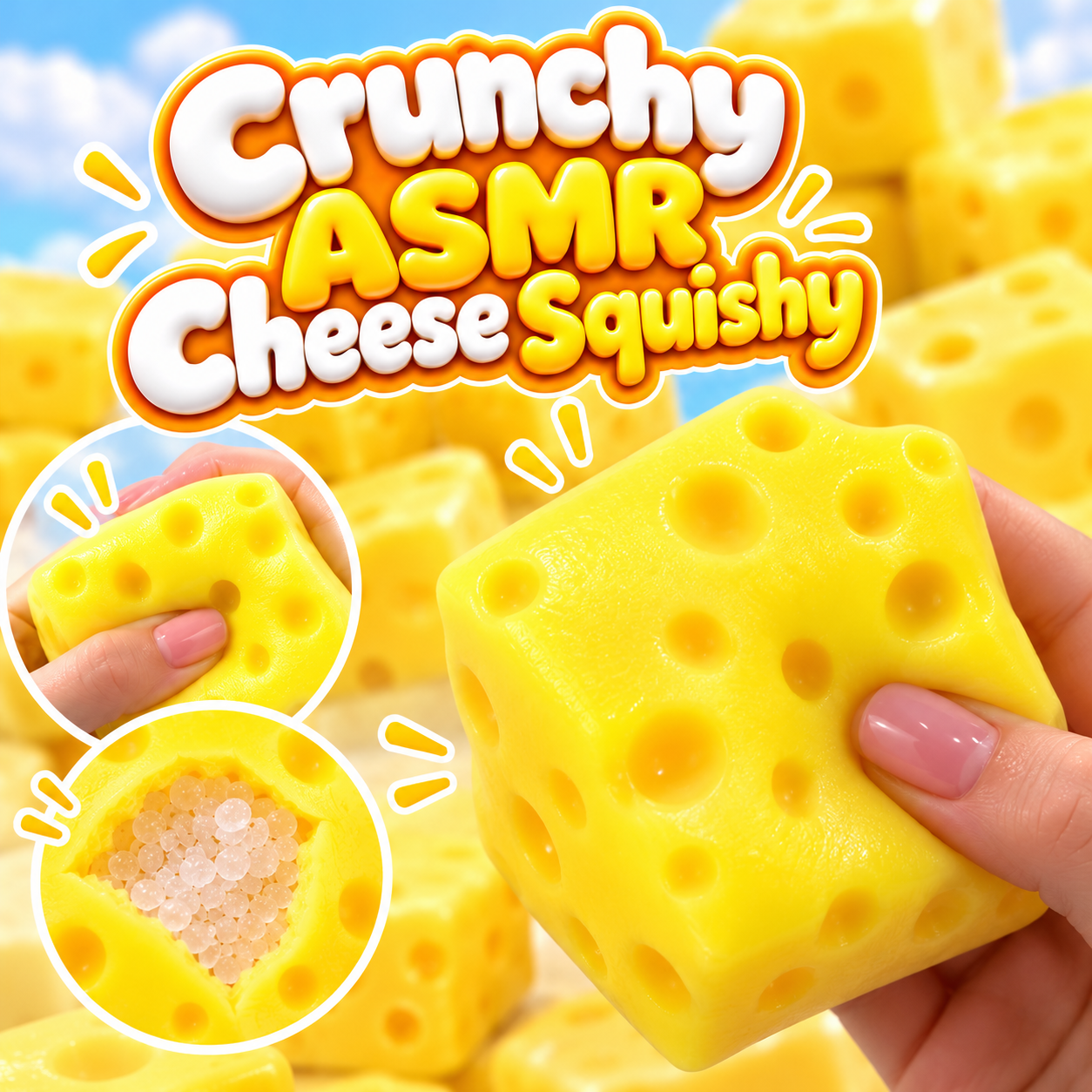 Crunchy ASMR Cheese Squishy